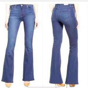 PAIGE Blue Wide Leg Jeans